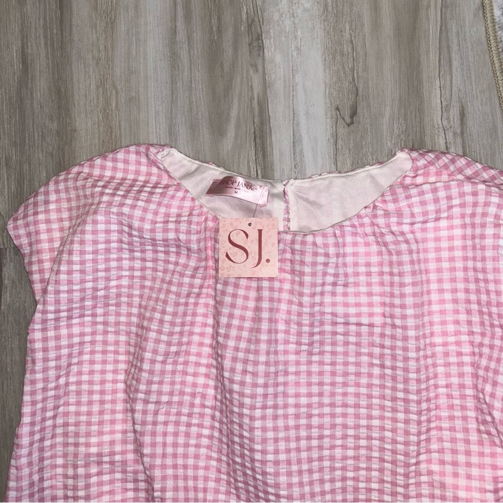NWT BUCKETLIST Gingham Set - Picture 2 of 4